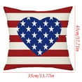 thumbnail image 3 of JeashCHAT 4th of July Pillow Covers 14"x18" Patriotic Throw Pillow Covers Fourth of July Pillow Covers Memorial Day American Flag Pillow Covers for Independence Day Home Decorations, 3 of 4