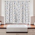 thumbnail image 2 of Ambesonne Dragonfly Kitchen Curtains, Butterfly Winged Animals, 55"x45", Rose Violet Blue and Salmon, 2 of 3