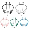 thumbnail image 2 of Cateissary Auriculares inalámbricos compatibles con Bluetooth 5.2 Micro USB Estéreo Sonido Auriculares Línea Control Botón Operación Type4 NO4, 2 of 6