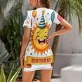 thumbnail image 2 of Happy Sun with Balloons Birthday Summer Dresses For Women Dress Short Sleeves Dress, 2 of 9