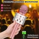 thumbnail image 3 of Regalos de cumpleaños para niñas y niños de 6 a 15 años, micrófono de karaoke inalámbrico Bluetooth, regalos de fiesta para niños y niñas adolescentes, juguetes para edades de 4 a 12 años (rosa), 3 of 5