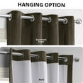 thumbnail image 5 of Half Price Drapes Signature Java Grommet Natural Grey Velvet Blackout Curtains (1 Panel), 50WX 84L, 5 of 11