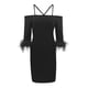 thumbnail image 4 of Vestido sexy de verano con escote cruzado y falda lápiz de un solo hombro para mujer: atractivo diseño cruzado, corte lápiz, 4 of 5