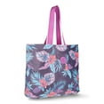 thumbnail image 3 of No Boundaries Women's Beach Wipeable Tote Bag, Navy Tropical, 3 of 4
