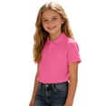 thumbnail image 5 of dazeni Boys 3 Pack School Uniforms Tops Short Sleeve Golf Shirts Collared Cotton Tee Summer Clothes for Kids Black2, 5 of 9