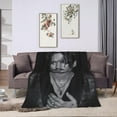 thumbnail image 4 of Blanket Johnny Depp Soft and Comfortable Warm Fleece Throw Blankets Yoga Blankets Beach Blanket Picnic Blankets Gift for Dorm room office decor Sofa Bed Camping Travel All Season, 4 of 6