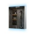 thumbnail image 4 of Lexora Corsica 24 in W x 32 in H Surface-Mount LED Mirror Medicine Cabinet with Defogger, 4 of 10