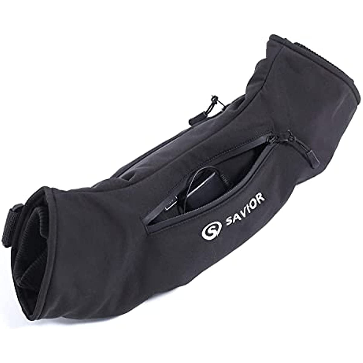 SAVIOR HEAT Heated Hand Muff, Electric Heating Hand Warmer Pouch for Winter Outdoor Hunting Camping Golf Photography(Black, 3000mAh)