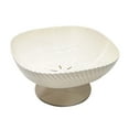 thumbnail image 4 of DOLITY Bol d'Égouttage pour Fruits et Légumes, Assiette d'Égouttage Ronde, Plat de Rangement pour Aliments, Assiettes de Buffet, Multiusage, Grand avec Drainage pour Maison de Ferme, Blanc, 4 of 9