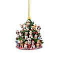 thumbnail image 1 of TIELUTT Christmas Tree Hanging Tree Shaped Gemstones And Beads for Jewelry Making Large Stained Glass Panels Craft Pearls on String Painted Stained Glass Window Table Decorations for Home, 1 of 4