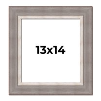 13x14 Frame Grey Real Wood Picture Frame Width 2.75 Inches | Interior Frame Depth 0.5 Inches |