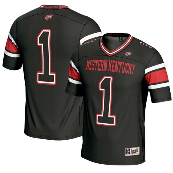 Youth GameDay Greats #1 Black Western Kentucky Hilltoppers Endzone Football Jersey