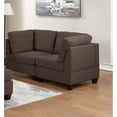 thumbnail image 5 of Newboti Furniture Living Room Furniture Corner Wedge Black Coffee Linen Like Fabric 1pc Cushion Wedge Sofa Wooden Legs 06903, 5 of 15
