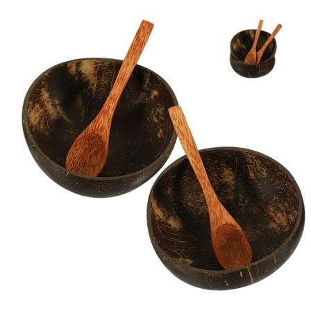 Raindrops Dark Brown Plastic Round Bowl for Storage with Smooth Surface, Design for Home and Restaurant Use, 2 Sets