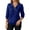 Blue, variant on Krdevn Solid Color Casual Stand Collar Half Zip Long Sleeve Sweatshirt No Hood Pullover with Pockets,Pullover Sweatshirts for Women,Size:L