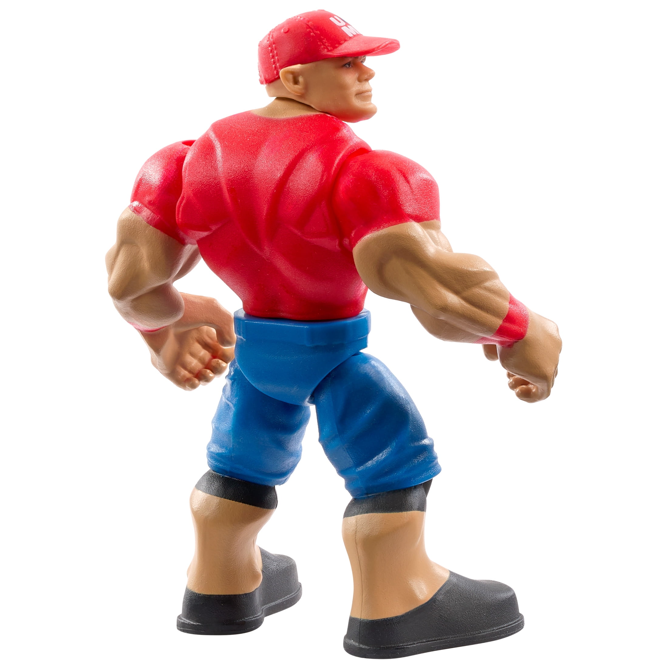 WWE Knuckle Crunchers John Cena Action Figure & Accessories, Bone-Crunching Movement, 3.25-inch