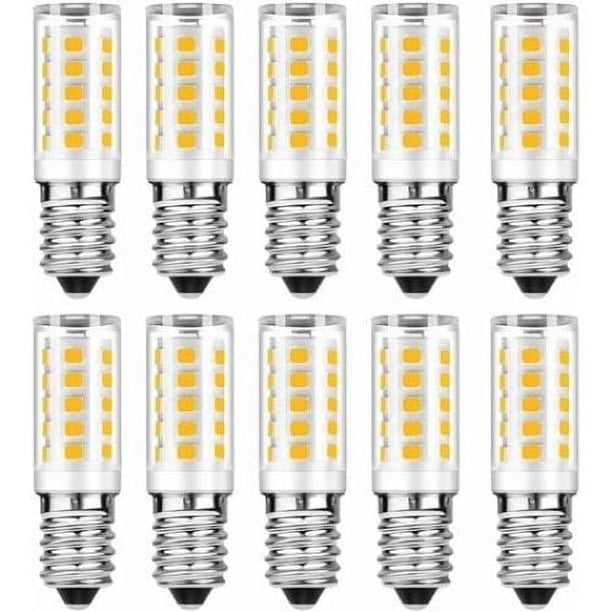 Bombilla LED regulable, luz blanca cálida de bajo consumo, 5 W equivalentes a una bombilla incandescente de 50 W, 400 lúmenes, sin mercurio ni rayos ultravioleta, encendido instantáneo, vida útil de
