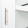 thumbnail image 3 of Noble House Junton 70.9" Farmhouse Pantry Cabinet with Doors, Pull-Out Multi-Tier Shelves, Wooden Storage Shelf, White, 3 of 13