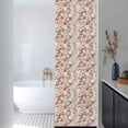 thumbnail image 3 of Pink Beige Flowers Window Privacy Film, Spring Floral Elegant Pastoral Rustic Static Cling UV Sun Blocking Heat Control Window Tint Day and Night, Non-Adhesive One Way Privacy Cover 17.7''x78.7'', 3 of 7