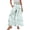 82#Mint Green, variant on Women’s Casual Pants Flared Leg Wide Leg with Ties Ruffle Harem Palazzo Pants with Pockets Yellow S