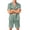 Green, variant on Men Pj Mens Short Pajamas Set Button Up Pajamas Men's Pajama Sets Pjs for Men Mens Pajamas Set Plaid Sleepwear Short Sleeve Button Down Pjs Set 2 Piece Loungewear Pockets, Orange, 2XL