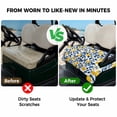 thumbnail image 4 of Golf Cart Seat Covers for 2 Seater, Lemon Soft Microfiber Cart Seat Towel Blanket, Fruit Leaf Branch Summer Spring Pastoral Absorbent Breathable Non Slip Bench Seats Protector for Golf Course 51"x31", 4 of 9
