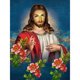 thumbnail image 2 of Cuadros Decorativos Kit de pintura de diamante 5D DIY Jesús Full Square Drill mosaico pared (ZQF8124) Tmvgtek embutido en tela, 2 of 8