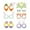 6pcs Style A, variant on Cute Easter Bunny Glasses Photo Props Eyewear Easter Party Decoration Party Favors Fancy Dress Decor Easter Egg Eyeglasses for Kids Adults 12pcs Style A