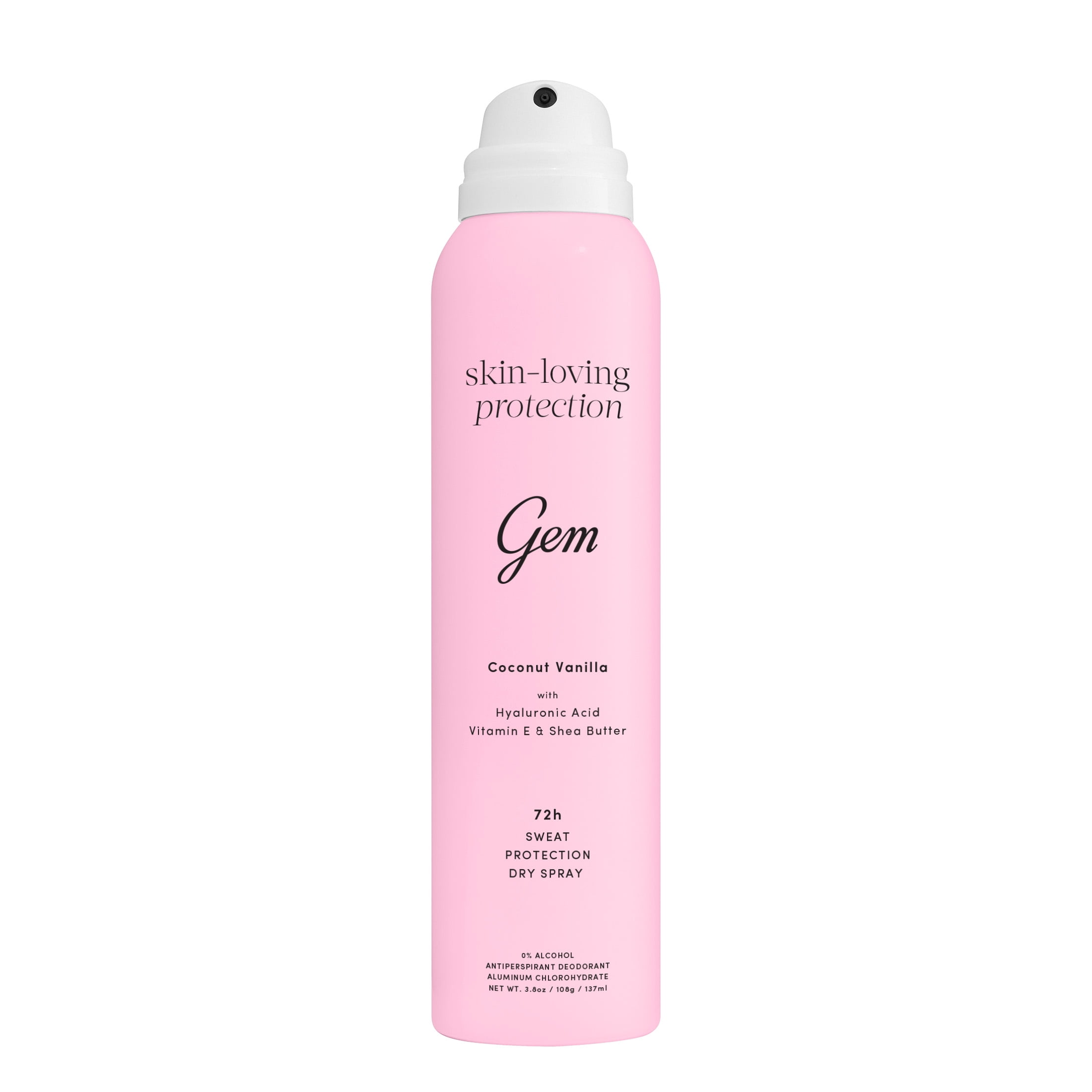 Gem Skin-Loving 72hour Protection Antiperspirant Deodorant Spray: Coconut Vanilla 3.8 oz