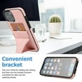 thumbnail image 2 of Funda para iPhone 14 Pro con tarjetero de piel sintética, 2 of 5