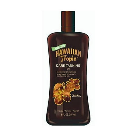 Hawaiian Tropic Dark Tanning Oil, Original - 8 oz (Best Drugstore Tanning Oil)