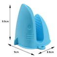 thumbnail image 5 of Ludlz 1 Pair Microwave Oven Mitts with Hanging Loop Cartoon Shark Shape Flexible Anti-scald Silicone Heat Resistant Cooking Pinch Grips Kitchen Accessories, 5 of 7