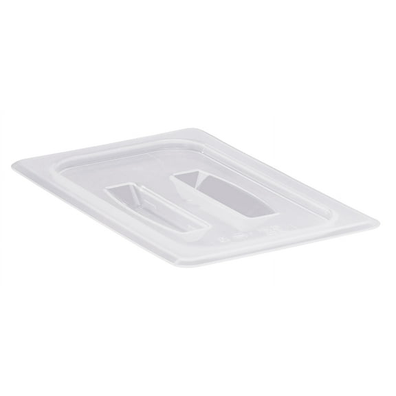 Food Pan Lid 1/4 Polypropylene With Handle Translucent