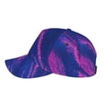 thumbnail image 2 of Lsque Neon Gradient Blue Baseball Cap Trucker Low Profile Hat Golf Dad Hat Adjustable Original Classic Unconstructed Plain Cap Men Women, 2 of 9