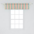 thumbnail image 2 of Ambesonne Pride Window Valance, Modern Stripes Rainbow Queer, 42" x 12", Multicolor, 2 of 3