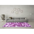 thumbnail image 3 of Ahgly Company Indoor Rectangle Abstract Purple Modern Area Rugs, 8' x 12', 3 of 4