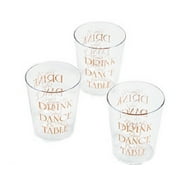 Time To Drink and Dance Shot Glasses Set of 50 Plastic Wedding Party Decorations