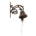thumbnail image 2 of Outdoor Dinner Bells Vintage Iron Bracket Mounts Bell indoor and outdoor Wall Mounted s , as described+as described, D D, 2 of 8