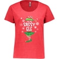 thumbnail image 3 of Inktastic Funny Christmas I'm the Sassy Elf with Shoes and Hat Women's Plus Size T-Shirt, 3 of 5