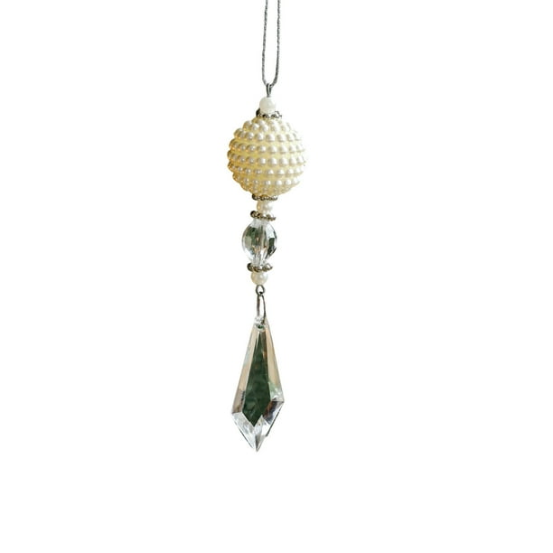 Decoraciones de Árbol de Navidad Collar de Colgante de Acrílico Transparente Metálico Decoración de Árbol de Navidad Colgante Ornamentos de Árbol de Navidad