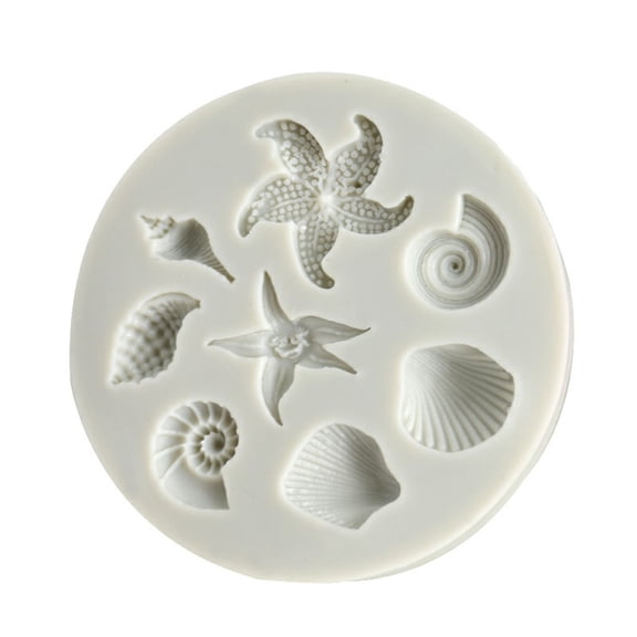 VerPetridure DIY Sea Creatures Conch Shell Fondant Cake Candy Cake Decoration Tools