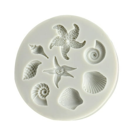 

Tuscom DIY Sea Creatures Conch Shell Fondant Cake Candy Cake Decoration Tools