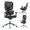 Black, variant on Nouhaus Morph Ergonomic Office Chair, Home Desk Chair with High Back, 2-Zone Dynamic Lumbar Support, Executive Task Chair with 3D Armrests, Rolling Swivel Computer Chair for Home Office Study Room