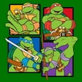 thumbnail image 2 of Men's Teenage Mutant Ninja Turtles Colorful Character Portraits Graphic Tee Kelly Green Large, 2 of 5