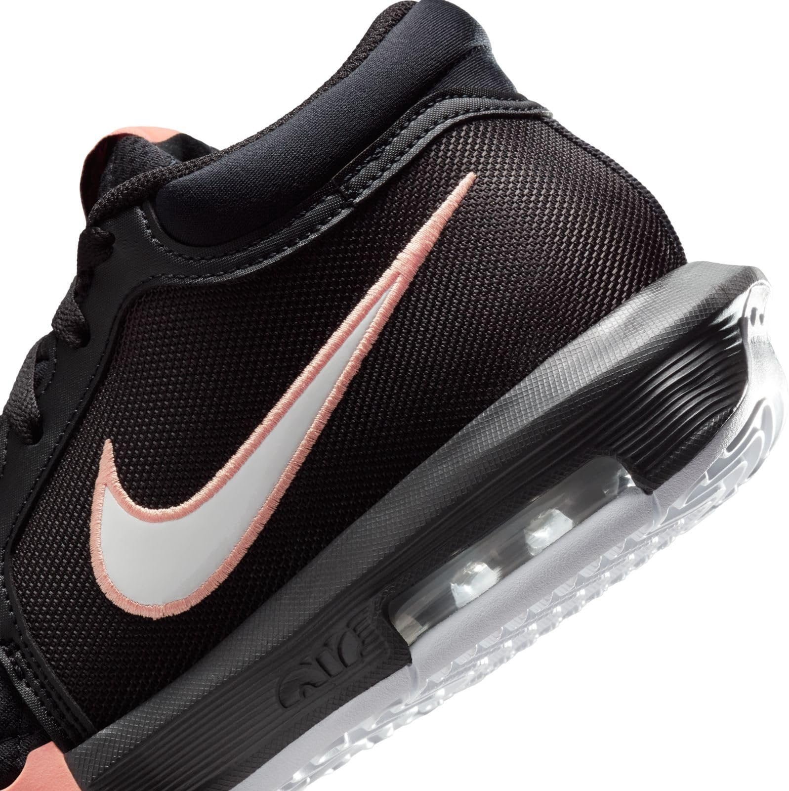 Nike LeBron Witness 8 Black Apricot Agate White HQ2139 001 Men\'s 11 Lebron Witness VIII Basketball Shoes HQ2139-001, Black  main image 4