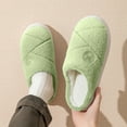 thumbnail image 2 of Slippers for Women,Slippers For Winter Indoor Use And Wear Quiet Home Footwear For Comfort And Warmth,Womens Slippers,Green,36, 2 of 9