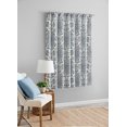 thumbnail image 3 of Mainstays Southport Light Filtering Rod Pocket Textured Curtain Panel, Set of 2, Blue Damask, 40” W x 63” L, 3 of 9