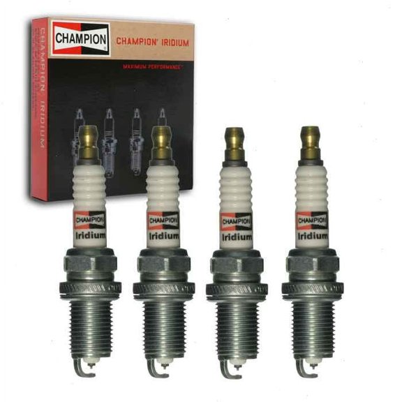 4 pc Champion Iridium Spark Plugs compatible with Audi Q5 2.0L L4 2011-2017