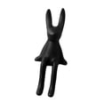 thumbnail image 3 of Figura de conejo sentado, ligera, resistente y creativa, ideal para dormitorio, hotel y oficina. negro M, 3 of 5