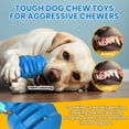 thumbnail image 6 of PcEoTllar Treat Dispensing Dog Toys for Aggressive Chewers, Beef-Flavored Rubber Treat Dispensing Puzzle Toy for Medium & Large Dogs, Blue, 6 of 8